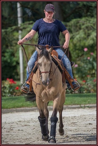 Stage de Reining avec Sandra Jordan - 8 août 2015