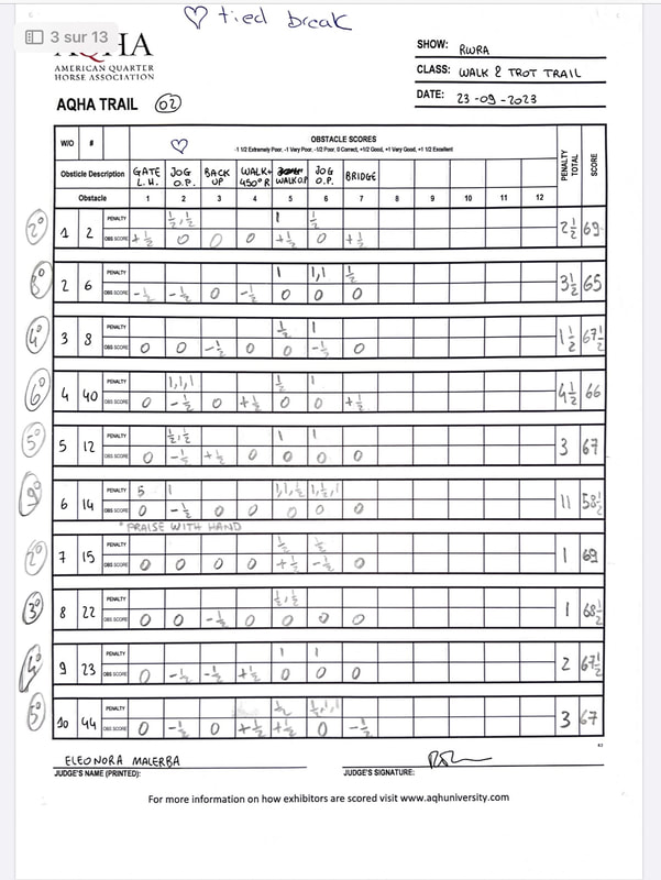 Score sheet 11