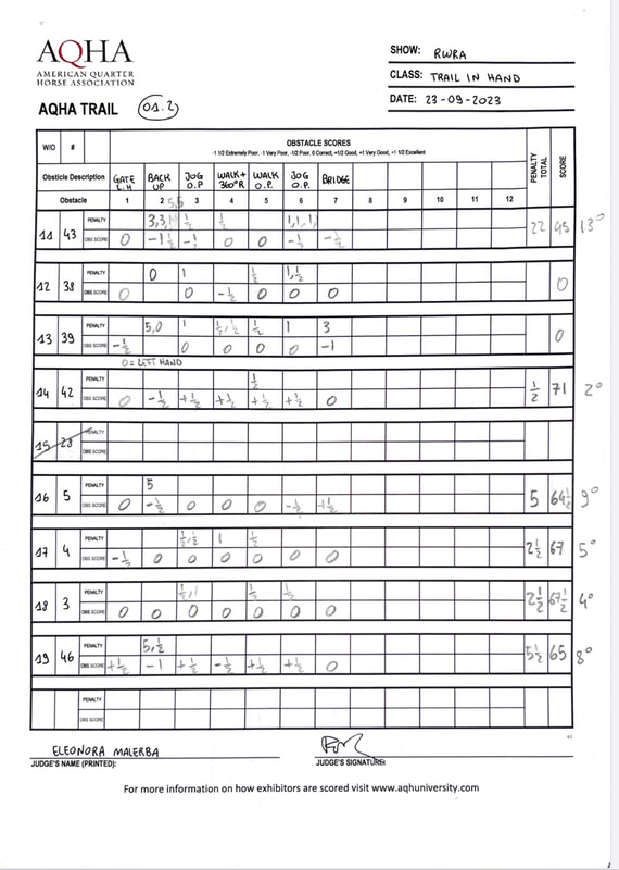Score sheet 12